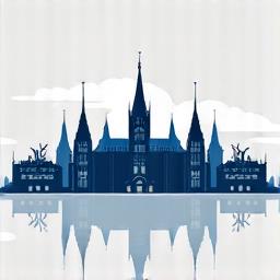Illustration representing Canadian federal and provincial government buildings.