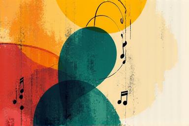 Abstract shapes and vibrant colors, representing arts, culture, and heritage organizations.