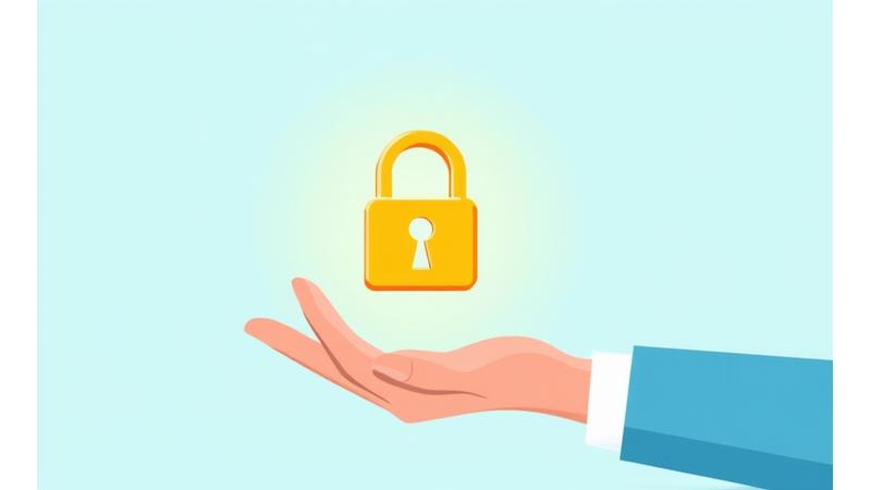 Illustration of a hand holding a digital key unlocking a lock, symbolizing client control over their data and privacy rights.